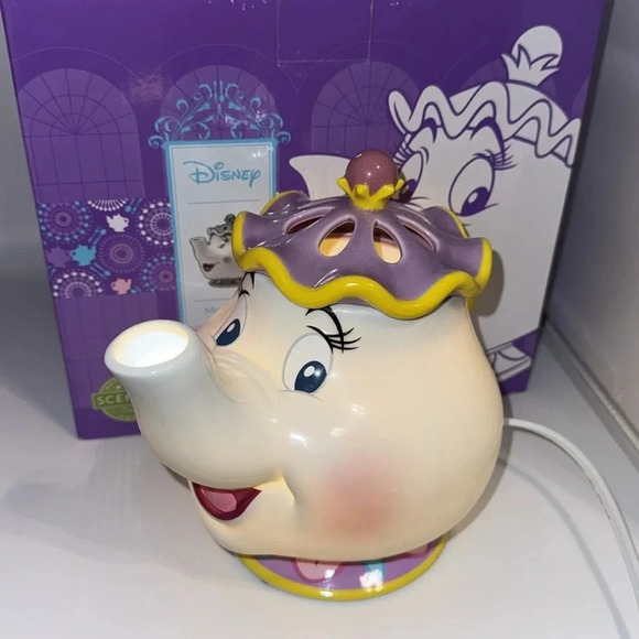 Scentsy Home DISNEY Beauty & The Beast Mrs. Potts Full Size Wax Warmer w/Box - Picture 10 of 15